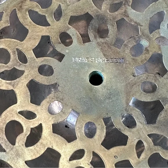 Sterling Silver Flower Arranger with Brass Screen - Picture 3 of 16